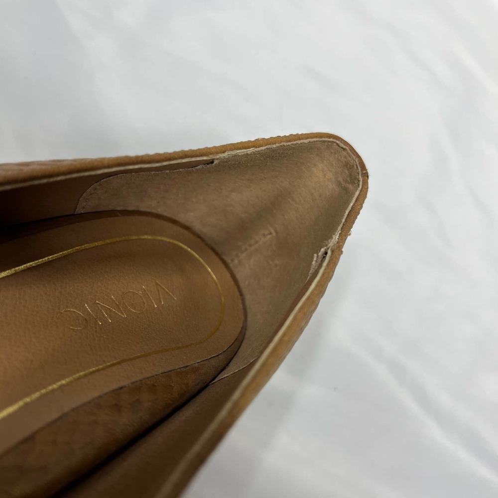Vionic Heels Madison Mia Brown Leather Snakeskin Women’s Size 8.5 - Picture 11 of 14